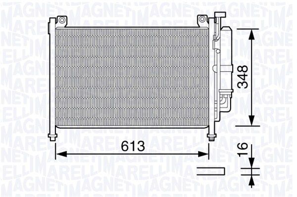 MAGNETI MARELLI 350203666000 Condenser, air conditioning