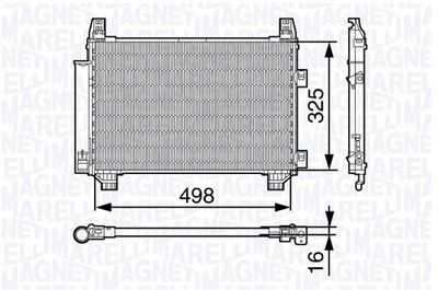 Condenser, air conditioning MAGNETI MARELLI 350203674000