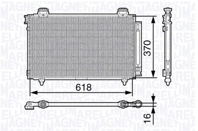 Condenser, air conditioning MAGNETI MARELLI 350203679000