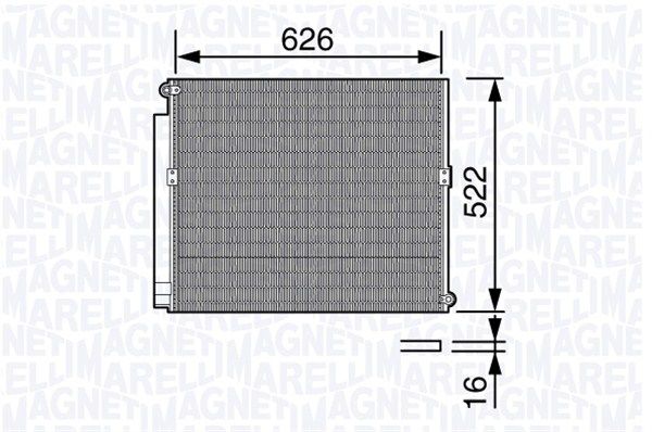 MAGNETI MARELLI 350203684000 Condenser, air conditioning