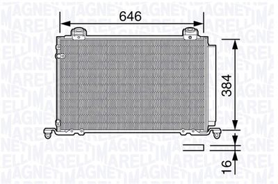 Condenser, air conditioning MAGNETI MARELLI 350203688000