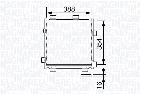 MAGNETI MARELLI 350203695000 Condenser, air conditioning