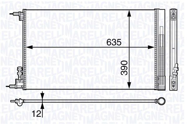 MAGNETI MARELLI 350203713000 Condenser, air conditioning