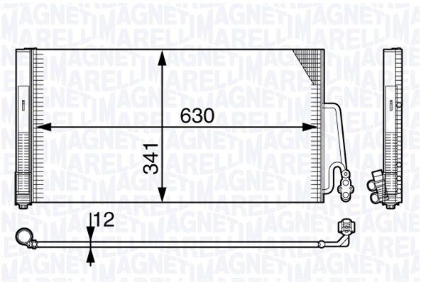 MAGNETI MARELLI 350203722000 Condenser, air conditioning