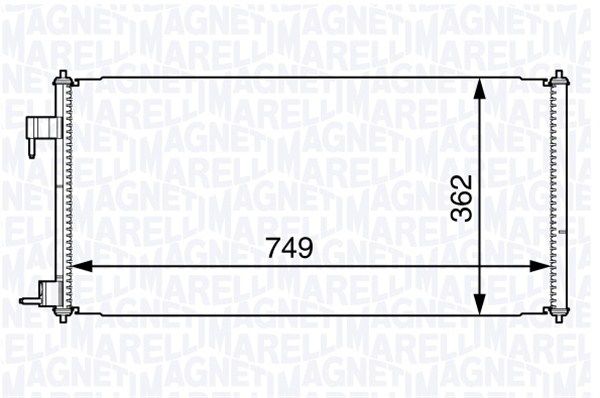 MAGNETI MARELLI 350203727000 Condenser, air conditioning