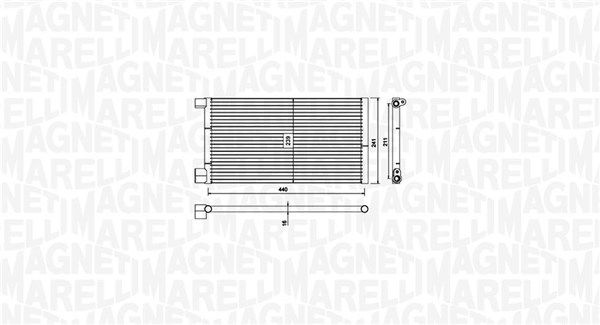 MAGNETI MARELLI 350203731000 Condenser, air conditioning