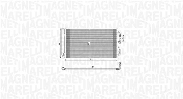 MAGNETI MARELLI 350203751000 Condenser, air conditioning