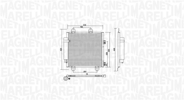 MAGNETI MARELLI 350203753000 Condenser, air conditioning