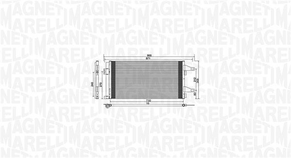 MAGNETI MARELLI 350203761000 Condenser, air conditioning