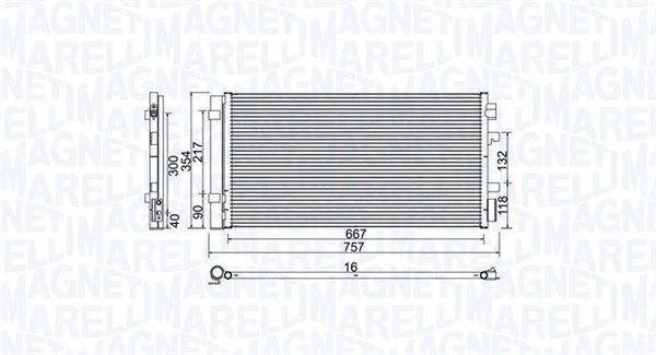 MAGNETI MARELLI 350203762000 Condenser, air conditioning