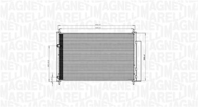 Condenser, air conditioning MAGNETI MARELLI 350203767000