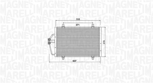 MAGNETI MARELLI 350203784000 Condenser, air conditioning
