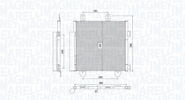 MAGNETI MARELLI 350203794000 Condenser, air conditioning