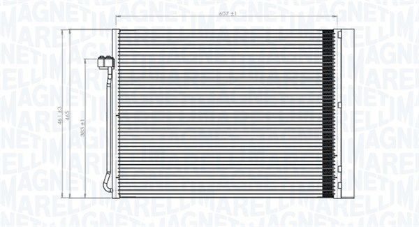 MAGNETI MARELLI 350203795000 Condenser, air conditioning