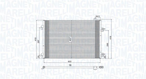 MAGNETI MARELLI 350203803000 Condenser, air conditioning