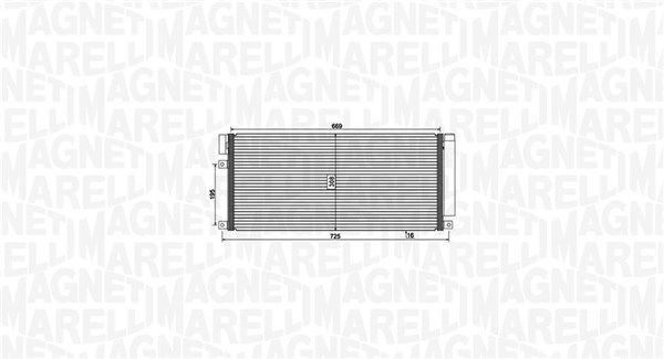 MAGNETI MARELLI 350203806000 Condenser, air conditioning