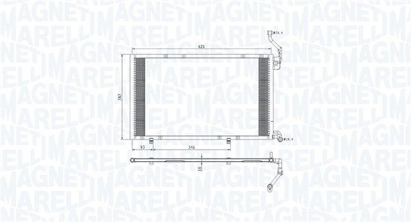 MAGNETI MARELLI 350203813000 Condenser, air conditioning