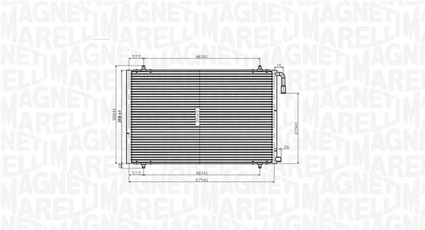 MAGNETI MARELLI 350203825000 Condenser, air conditioning