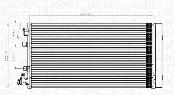 MAGNETI MARELLI 350203826000 Condenser, air conditioning