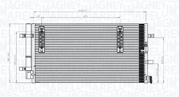 MAGNETI MARELLI 350203827000 Condenser, air conditioning