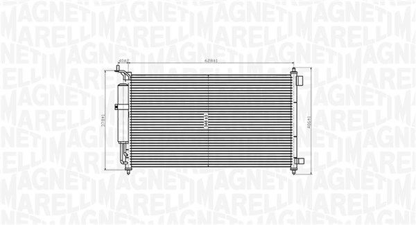 MAGNETI MARELLI 350203829000 Condenser, air conditioning