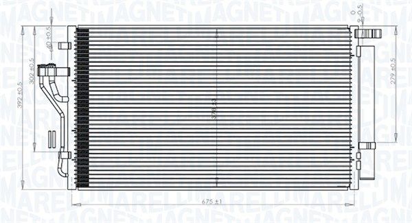 MAGNETI MARELLI 350203848000 Condenser, air conditioning