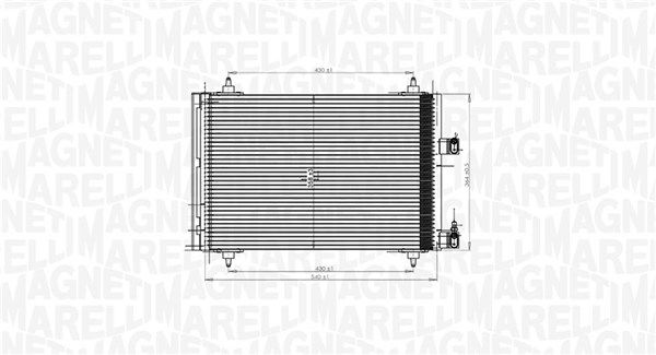 MAGNETI MARELLI 350203849000 Condenser, air conditioning