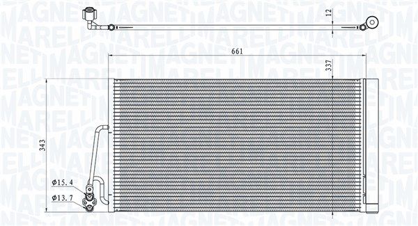MAGNETI MARELLI 350203861000 Condenser, air conditioning