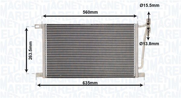 MAGNETI MARELLI 350203867000 Condenser, air conditioning