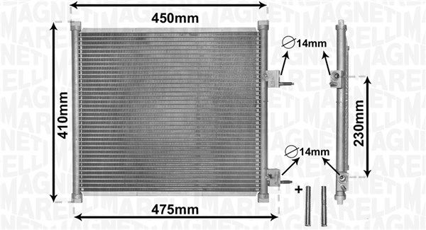 MAGNETI MARELLI 350203869000 Condenser, air conditioning