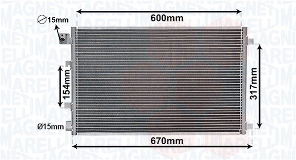 MAGNETI MARELLI 350203879000 Condenser, air conditioning