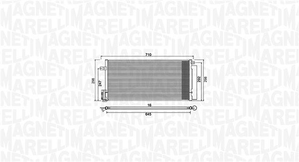 MAGNETI MARELLI 350203882000 Condenser, air conditioning