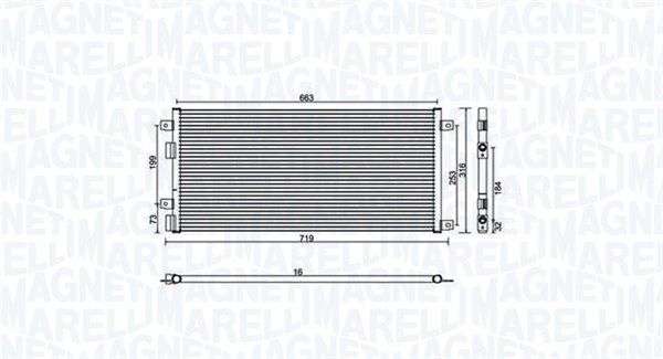 MAGNETI MARELLI 350203887000 Condenser, air conditioning