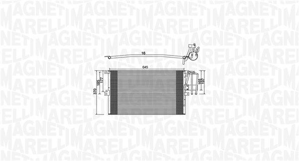 MAGNETI MARELLI 350203896000 Condenser, air conditioning