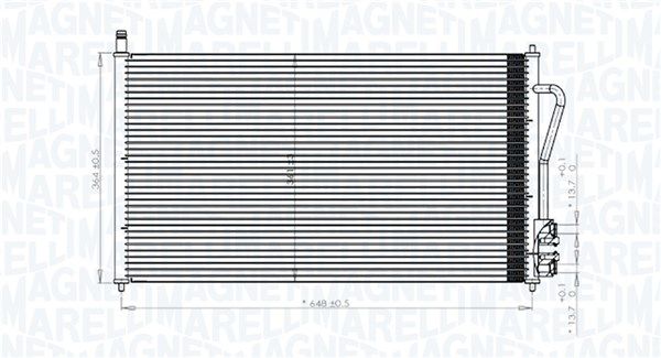 MAGNETI MARELLI 350203898000 Condenser, air conditioning