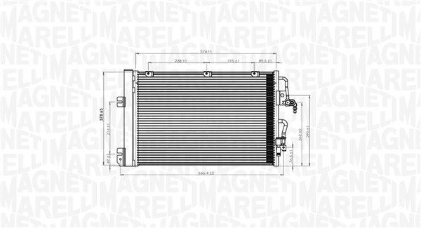 MAGNETI MARELLI 350203900000 Condenser, air conditioning
