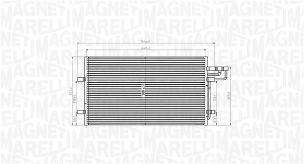 MAGNETI MARELLI 350203915000 Condenser, air conditioning