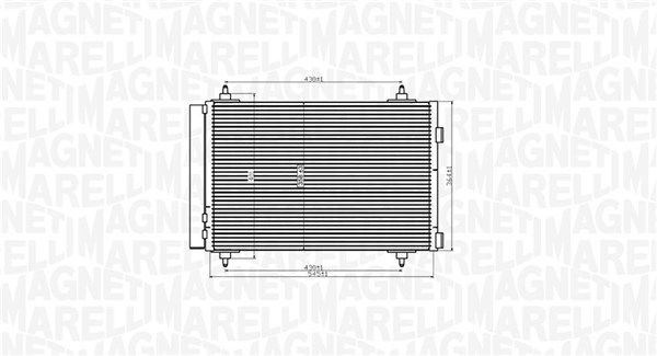 MAGNETI MARELLI 350203916000 Condenser, air conditioning