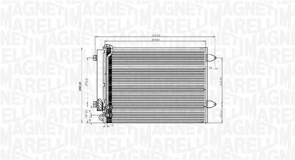 MAGNETI MARELLI 350203919000 Condenser, air conditioning
