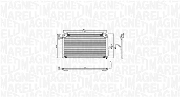 MAGNETI MARELLI 350203939000 Condenser, air conditioning