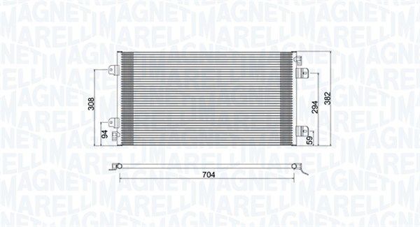 MAGNETI MARELLI 350203941000 Condenser, air conditioning
