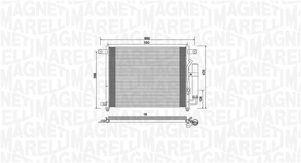 MAGNETI MARELLI 350203943000 Condenser, air conditioning