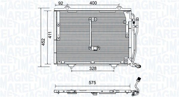 MAGNETI MARELLI 350203948000 Condenser, air conditioning