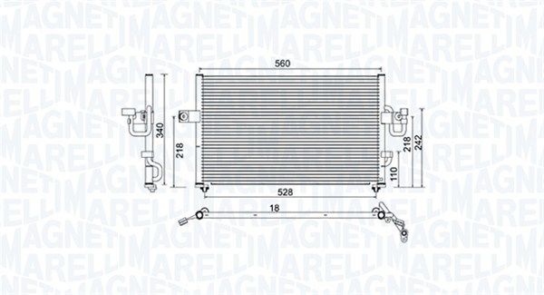 MAGNETI MARELLI 350203956000 Condenser, air conditioning
