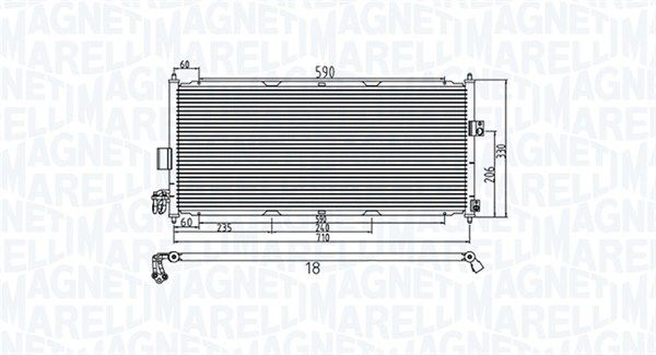 MAGNETI MARELLI 350203958000 Condenser, air conditioning