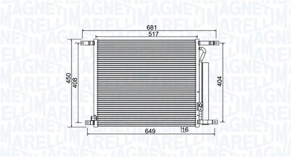 MAGNETI MARELLI 350203966000 Condenser, air conditioning