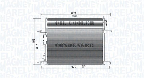 MAGNETI MARELLI 350203967000 Condenser, air conditioning