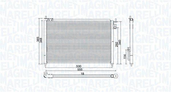 MAGNETI MARELLI 350203971000 Condenser, air conditioning