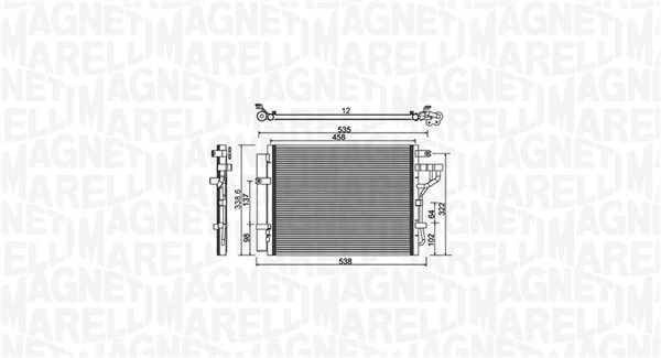 MAGNETI MARELLI 350203981000 Condenser, air conditioning