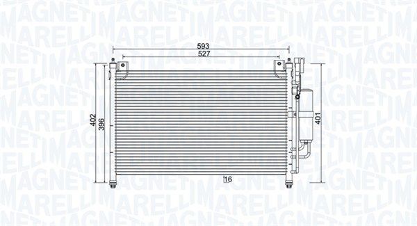 MAGNETI MARELLI 350203989000 Condenser, air conditioning